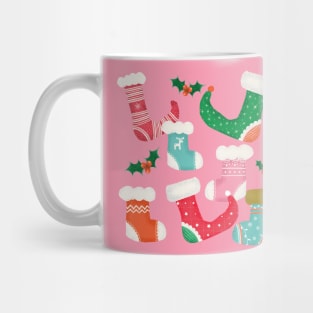 Retro Christmas stockings Mug